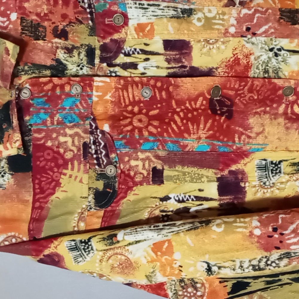 Chico's Multi Colored/Patterned Full Button Jacke… - image 4